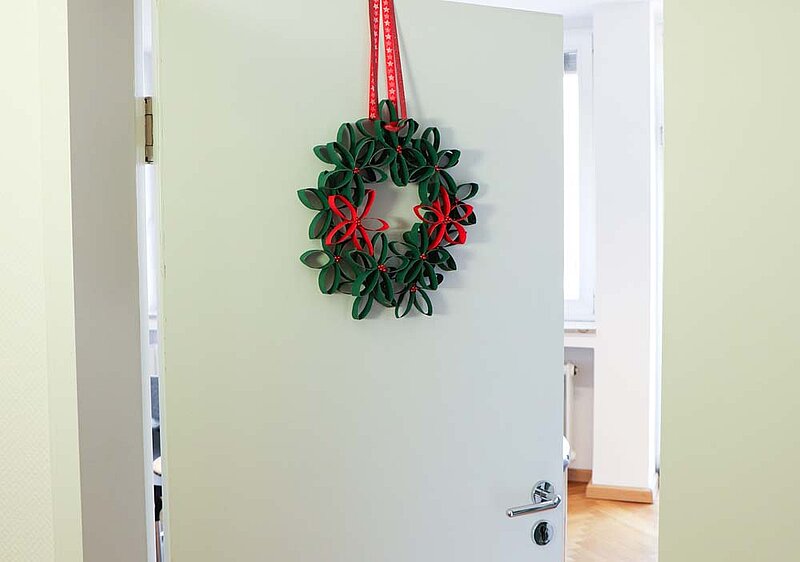 Türkranz Klopapierrollen Weihnachten