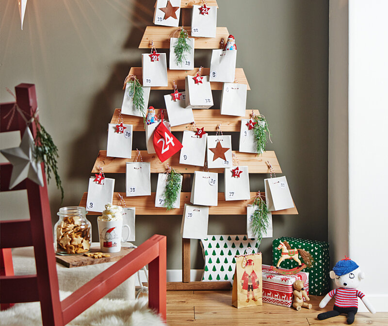 Adventskalender aus Holz bauen