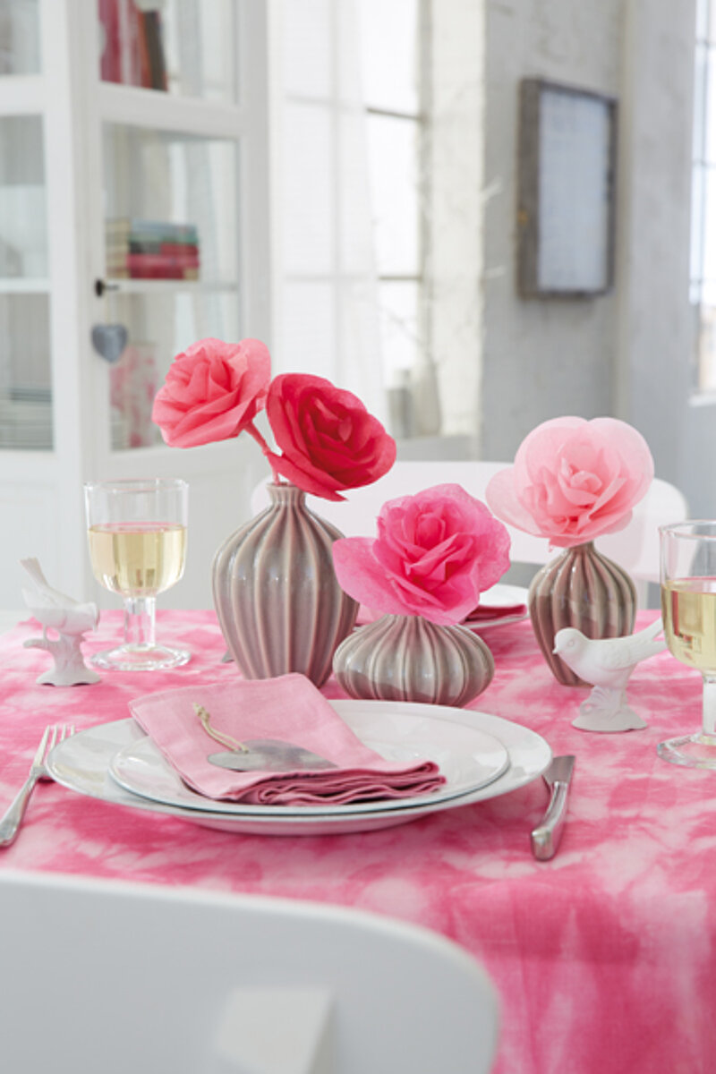 Rosen zum Valentinstag basteln