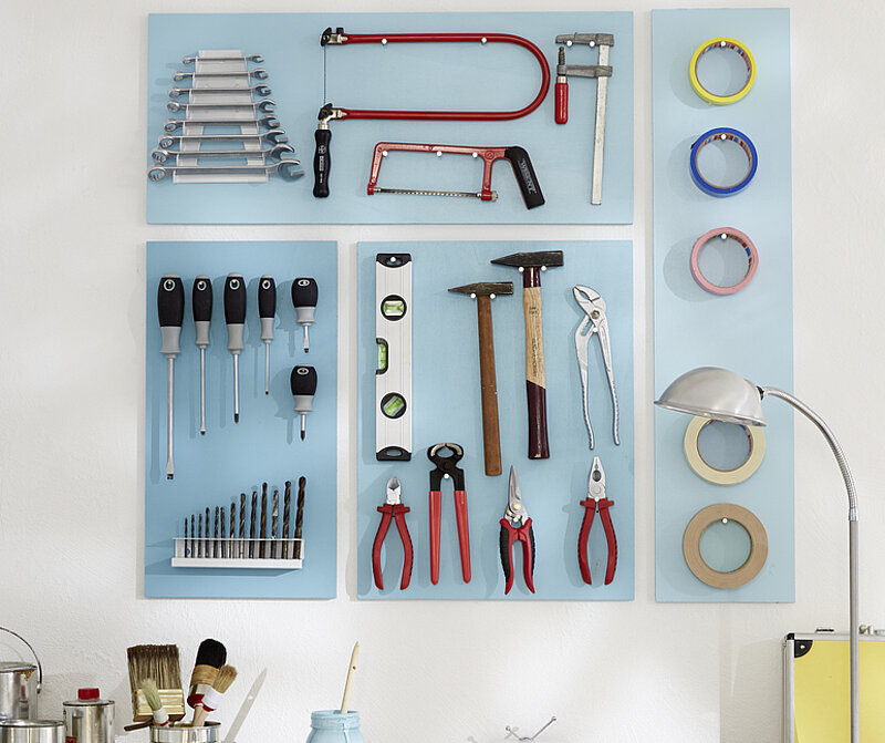 DIY-Werkzeugwand bauen
