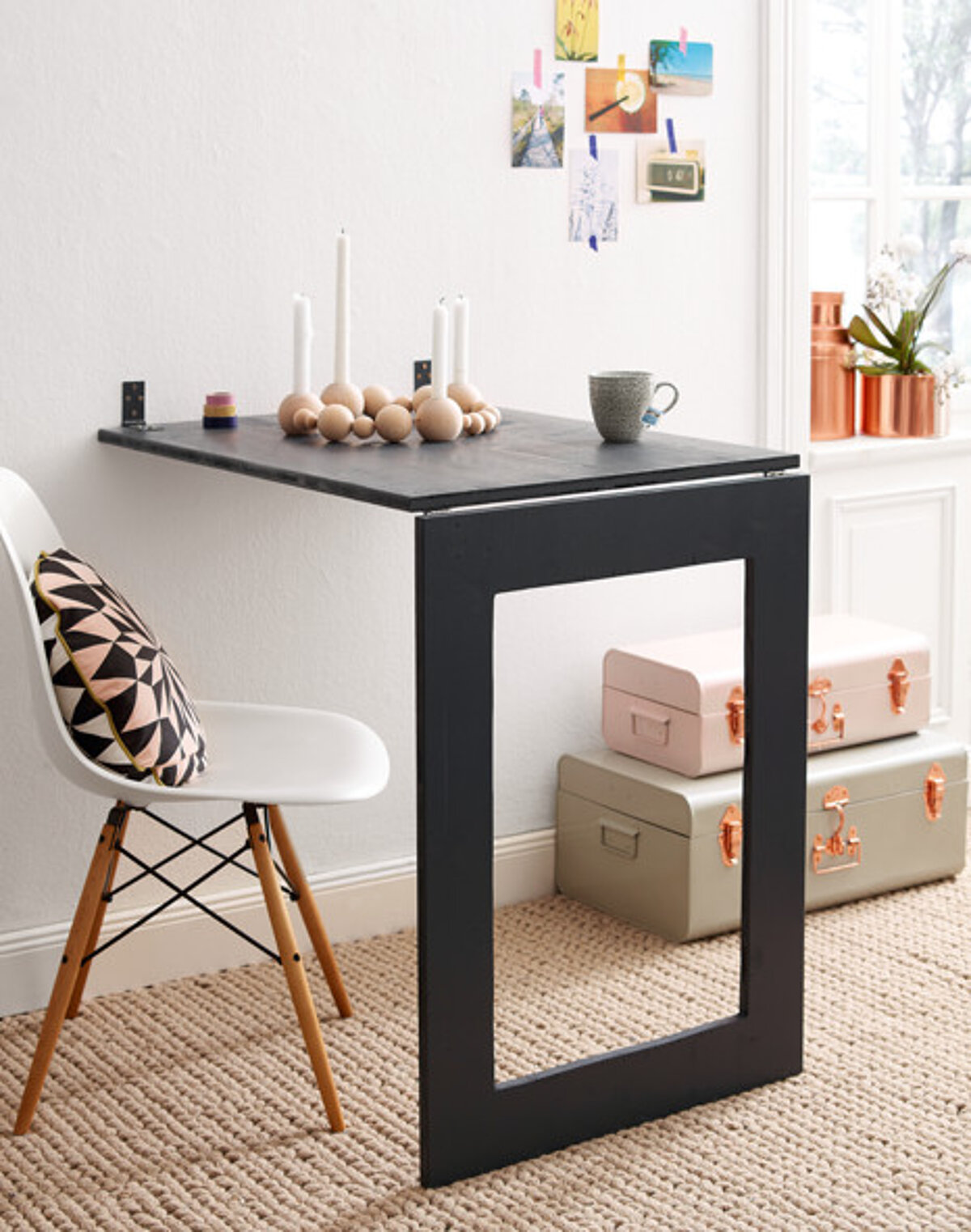 DIY Klapptisch mit Spiegel bauen