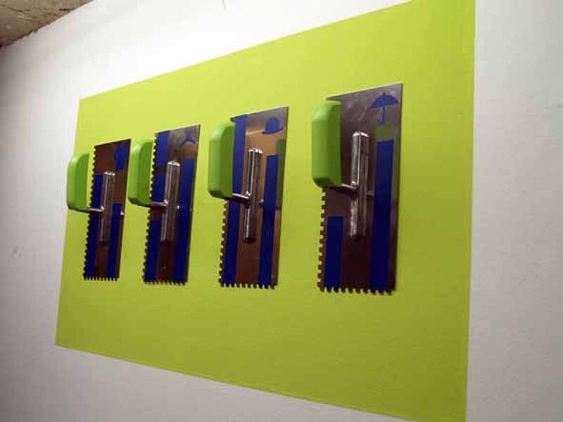 Garderobe aus Kellen