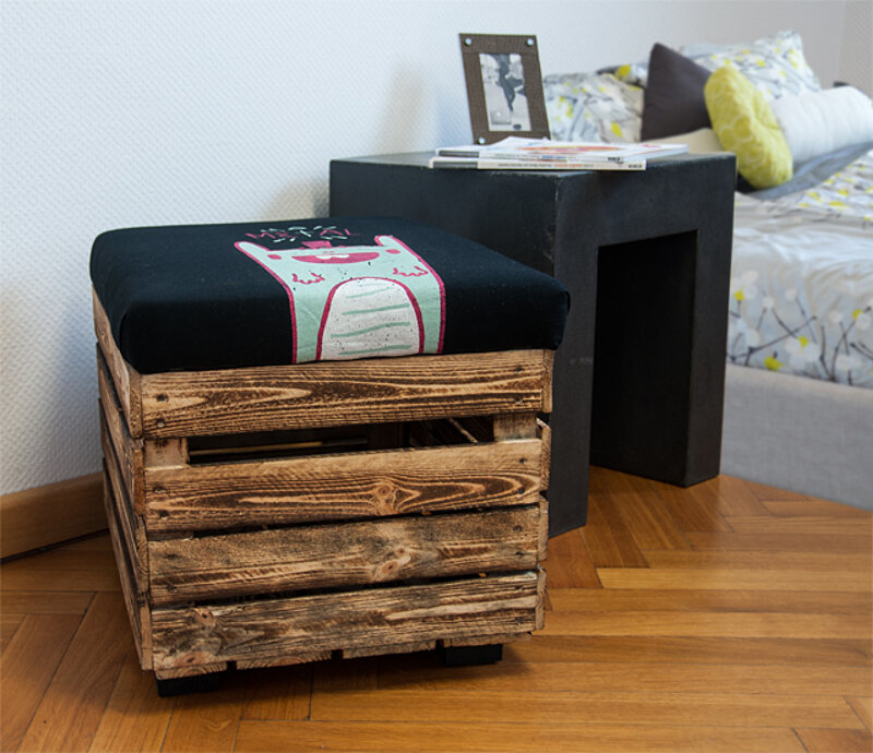 Upcycling-Hocker selber bauen