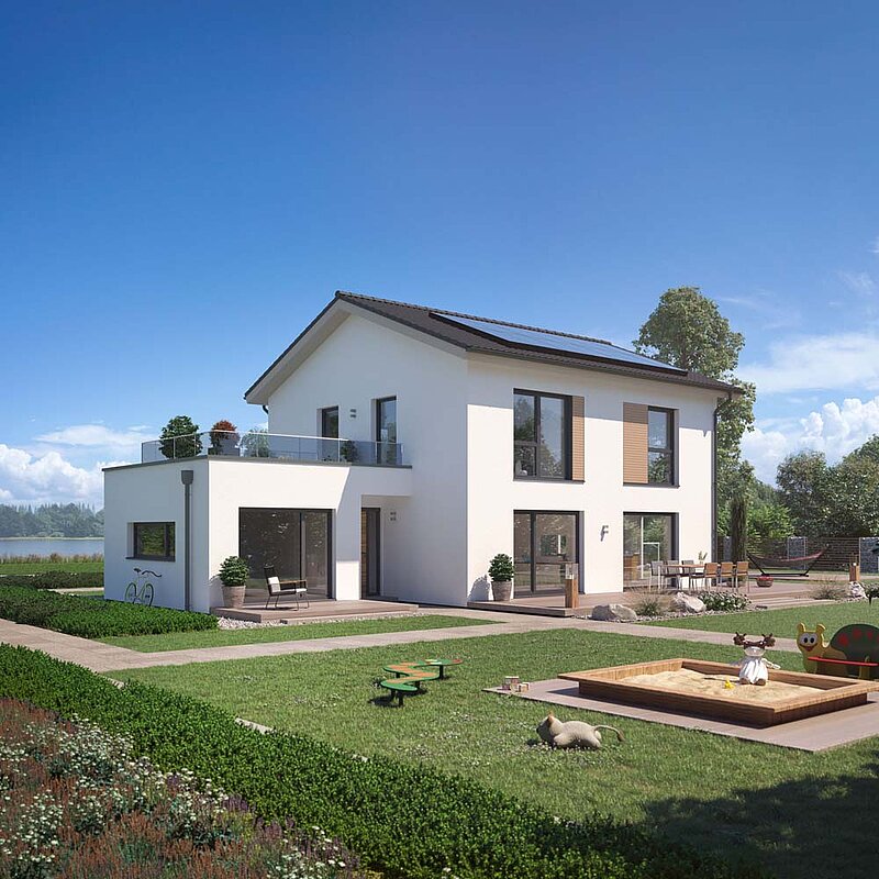 Energie sparen Haus bauen Solar Fotovoltaik Wärmepumpe