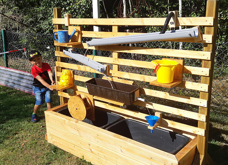 Wasser Garten Spielwand Kinder