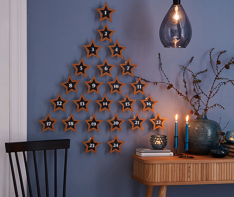 Adventskalender: 24 Sterne bis Weihnachten