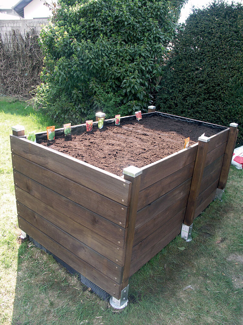 Hochbeet aus Holz